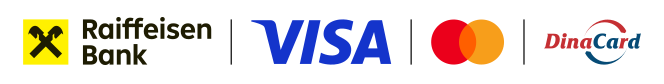 Raiffeisen banka, Visa, Mastercard, DinaCard