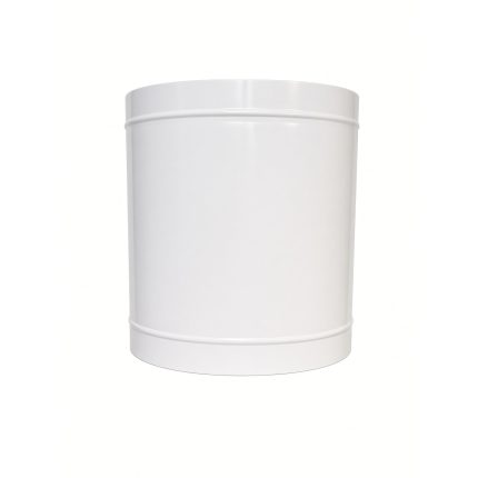 Veza 315 mm spojnica – bela metalna spojnica za ventilacione cevi φ315, bočni izgled