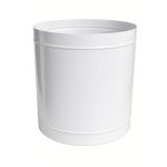 Veza 315 mm spojnica – bela metalna spojnica za ventilacione cevi φ315, pogled pod uglom
