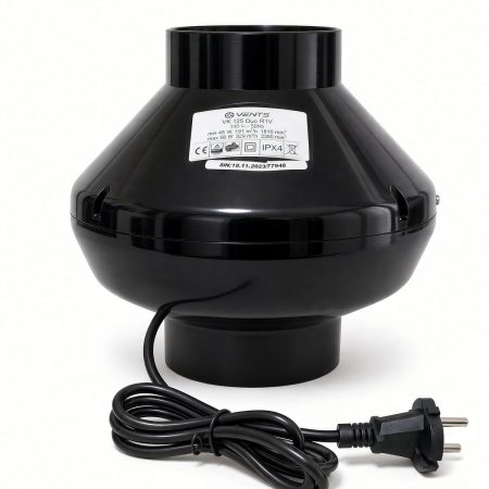 Vents VK 125 Duo R1V ventilator etiketa i kabl