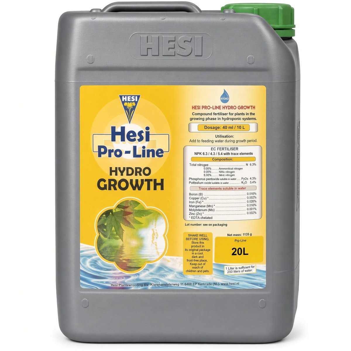 Hesi Pro-Line Hydro Growth 20L Hesi Pro-Line Hydro Growth 20L