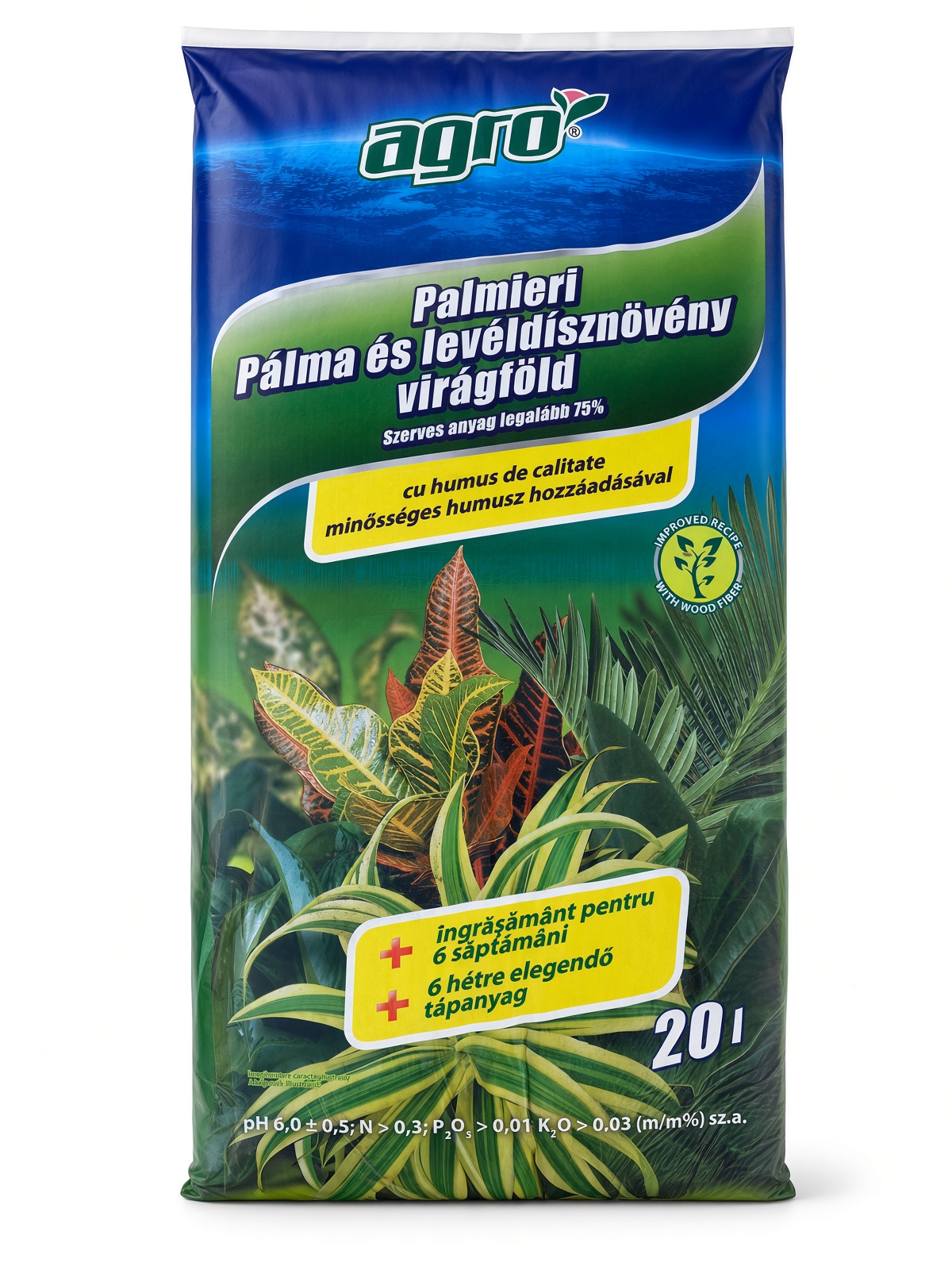 agro-zemlja-palma-20l Zemlja za cveće PALMA 20l - Slika 1