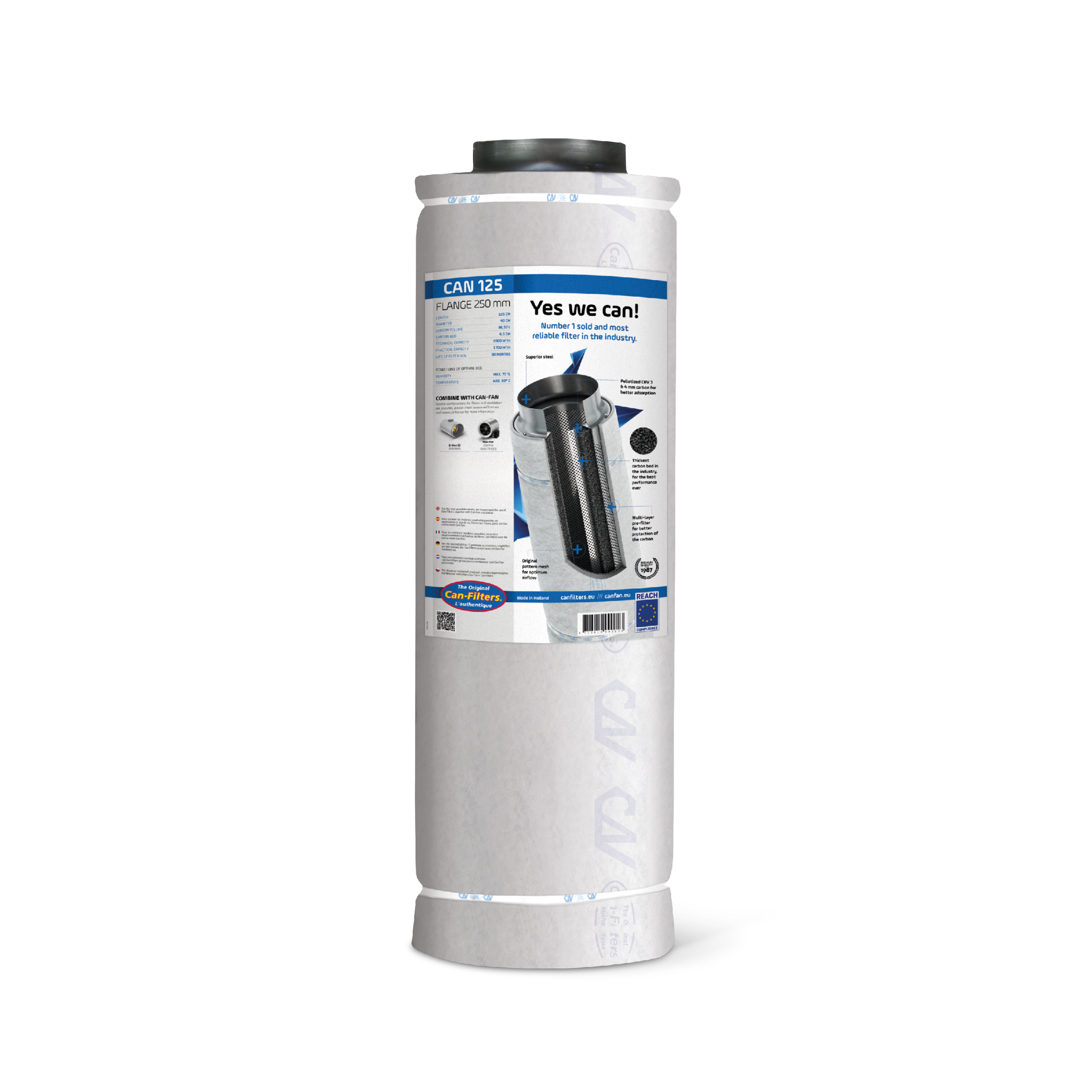 can-125-BFT-1x1-1 Can Filter 125 BFT 1700m³/h φ250